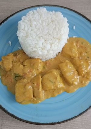 Una foto de Pollo al Curry
