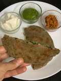 Stuffed Methi Bajra Rotla { Winter Special }