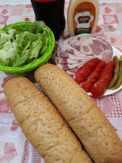 عکسی از دستور ساندویچ کالباس