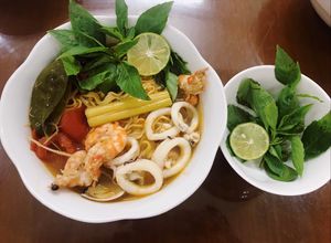 Hình của món Mì tôm lẩu Thái chua cay siêu đơn giản.