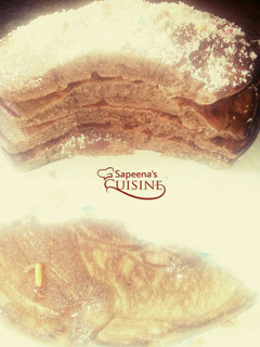 A picture of Chocolate pancakes.