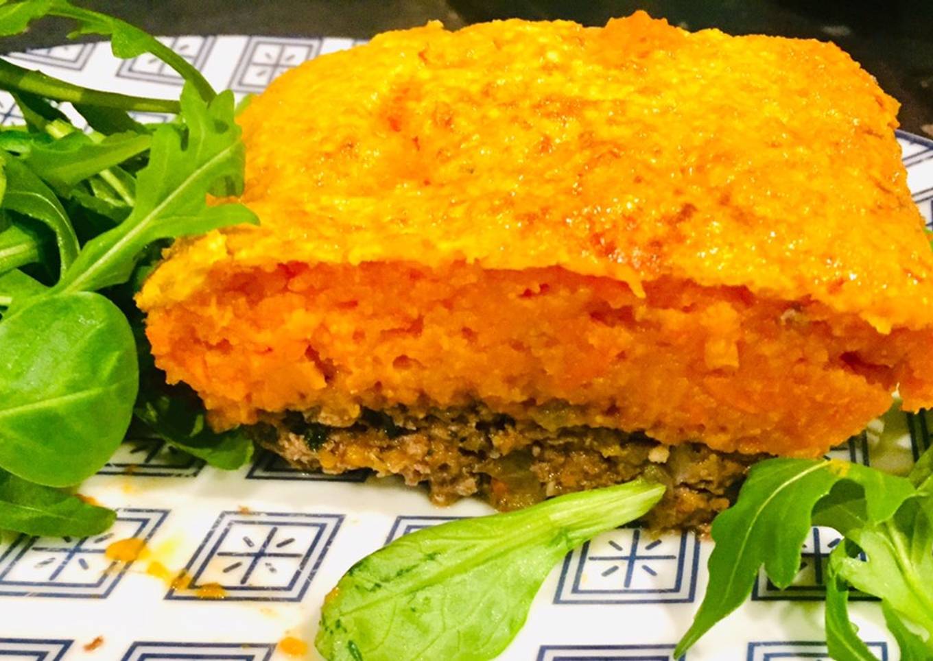 Parmentier de patates douces au bœuf haché