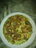 Tortilla española y con unos ingredientes más
