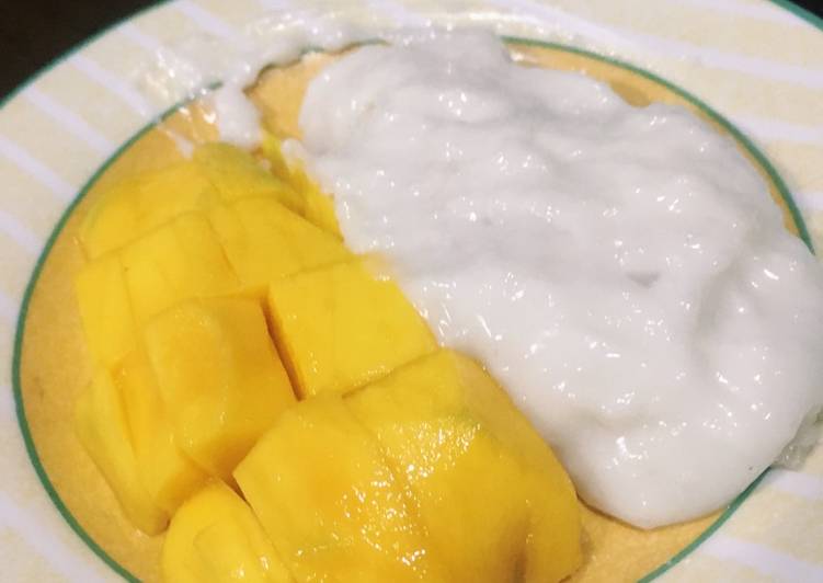 Resep Mango Sticky Rice 🍚🍑 Anti Gagal