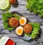 Cara Mudah Menyiapkan Resep  Scotch Egg dengan Udang yang Lezat, Bisa Manjain Lidah