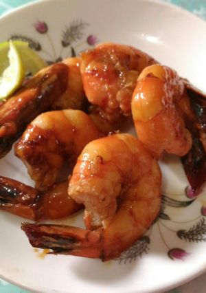 Foto resep Udang panggang saus madu