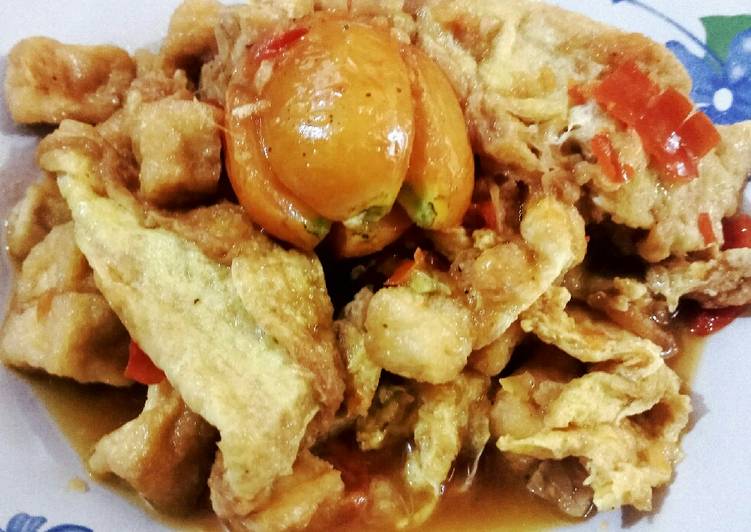 Resep Tahu tempe telur bumbu bali, Lezat