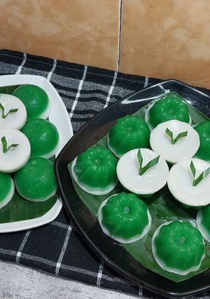 Foto resep Talam singkong pandan