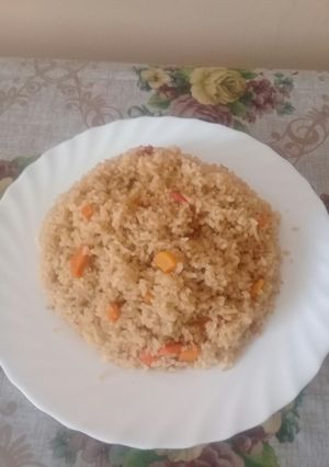 A picture of Fried Rice #mykidsfavouritedishcontest.
