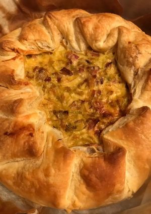 Foto di Torta Salata Porri e Pancetta