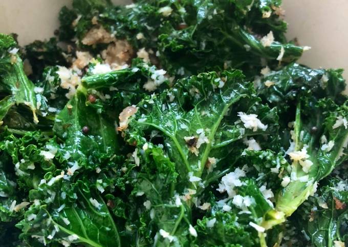 Kale/ Greens with coconut - vegan
