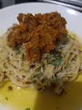 Spaghetti aglio olio versi sawit