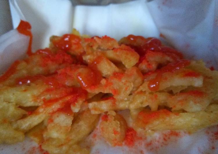 Resep: Kentang tepung crispy yang Renyah