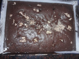 Brownie tradicional con Nesquik y nueces bañadas en dulce de leche