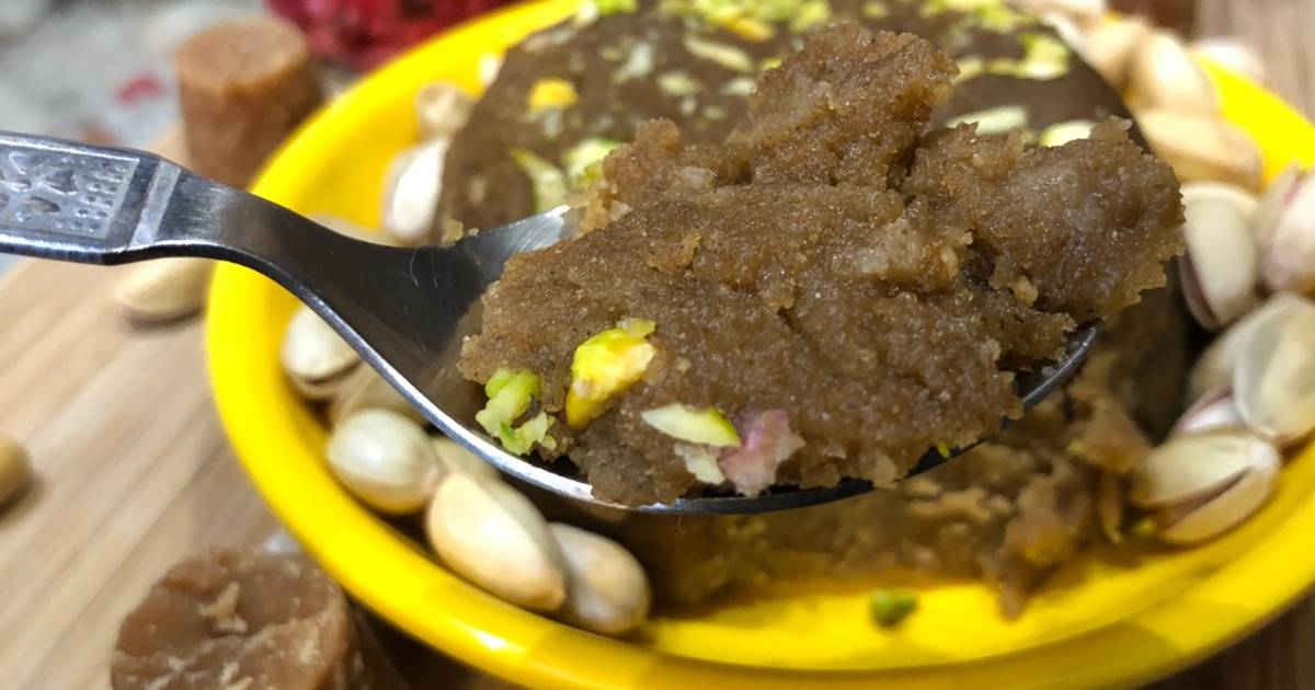 Whole Wheat Halwa With Jaggery Wholesome Dessert Recipe by