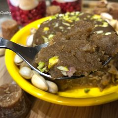 A picture of Whole Wheat Halwa With Jaggery – Wholesome Dessert.