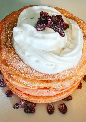Una foto de Hot cakes esponjosos rellenos de Nutella