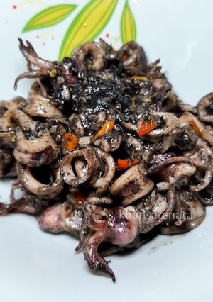 Foto resep Cumi Hitam Pedas
