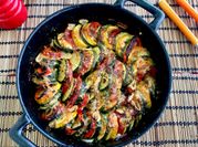 Gambar zucchini paprika