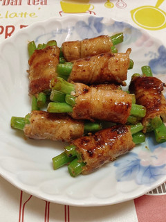 醬燒四季豆肉捲 的食譜成品照片