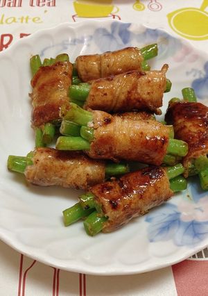 醬燒四季豆肉捲 的食譜成品照片