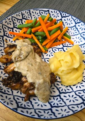 Foto resep Chicken Steak Mushroom Sauce Ala Jennidish