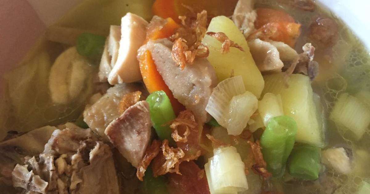 43 Resep Sop Bakso Pelangi Enak Dan Mudah Cookpad