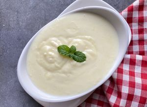 Foto resep Saus Keju untuk Salad Buah, Jasuke, Vla Pudding