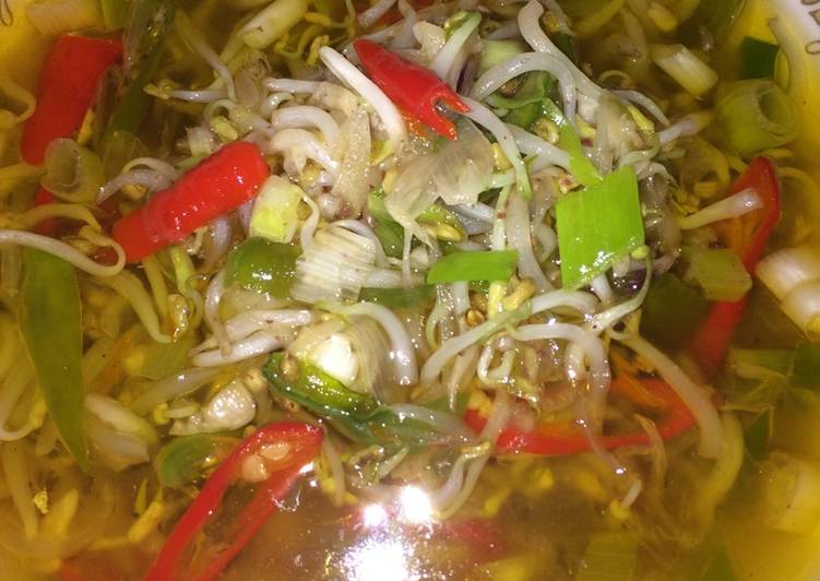 Resep Tumis tauge kuah Anti Gagal