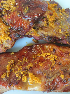 Una foto de Vacío al horno a la mostaza