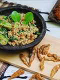 Urap Sayur Cuciwis dan Bayam Bumbu Mentahan