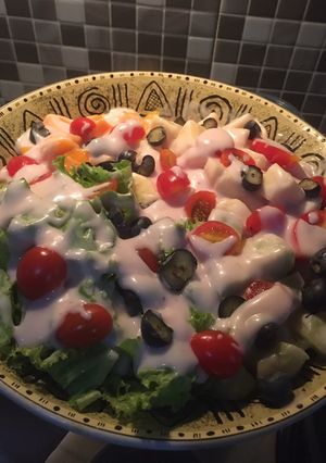 Foto resep Salad buah sayur