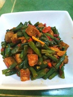 Foto resep Orek tempe kacang panjang