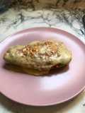 Calabacín relleno de soja texturizada