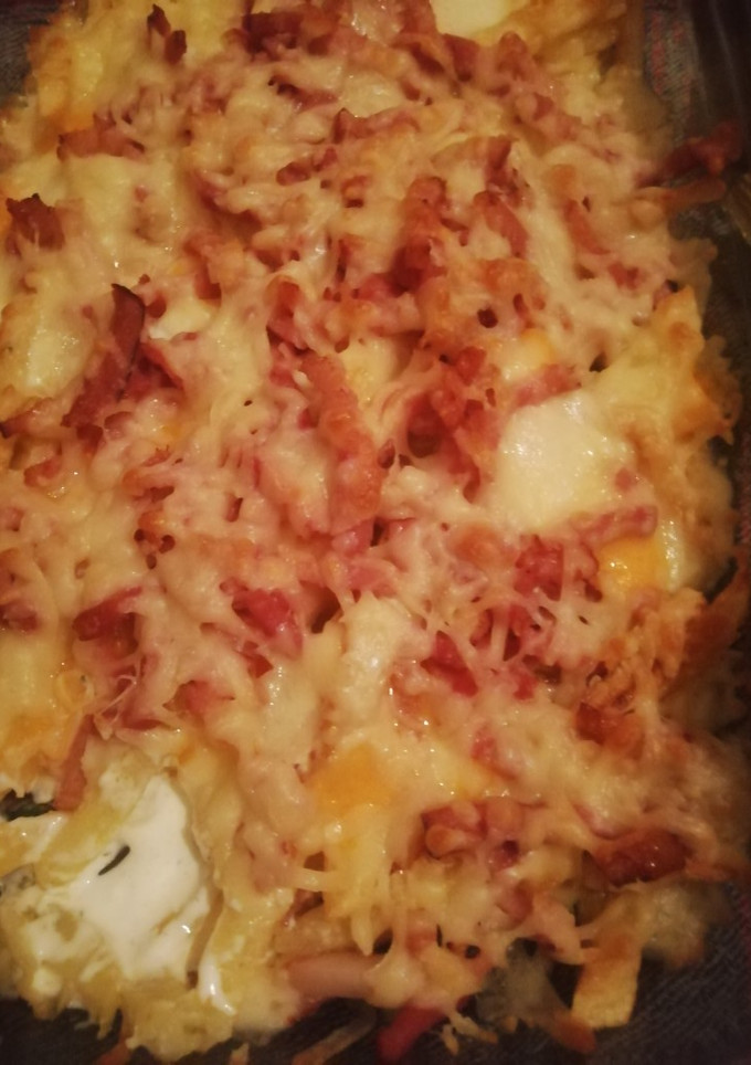 Una foto de Papas gratinadas