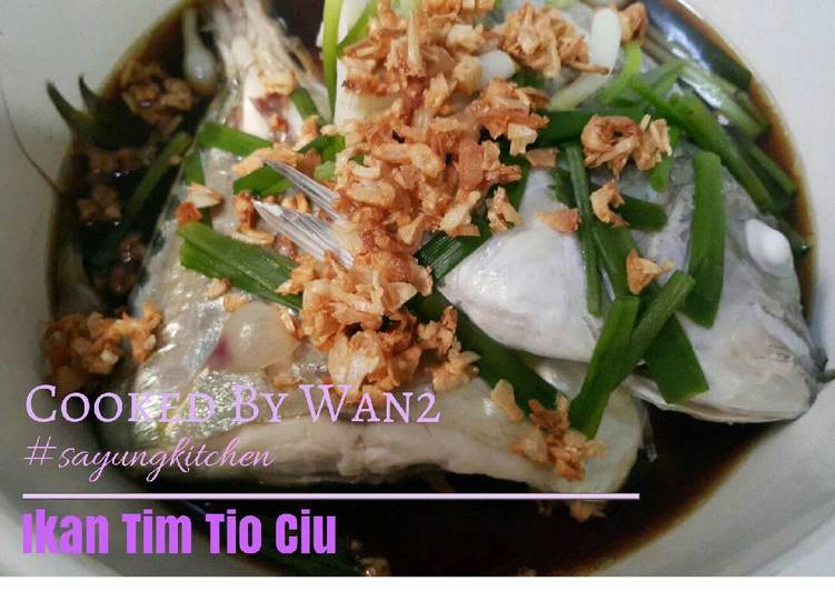 Resep Ikan Tim Tio Ciu yang mudah