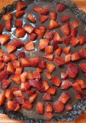Epres csokoládés tart recept fotója