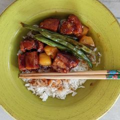 A picture of Crispy sweet and sour pork belly.