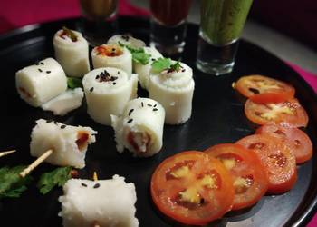 Easiest Way to Prepare Yummy Dhokla sushi
