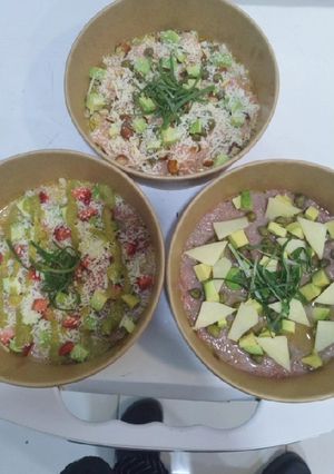 Una foto de Crudo con queso