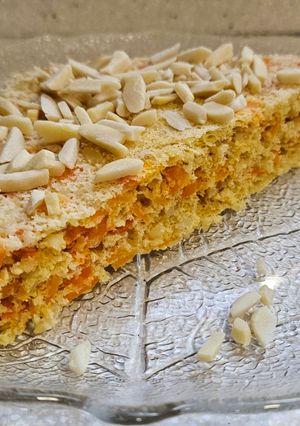 Una foto de Tarta de zanahoria sin harina ni azúcar