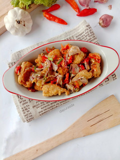 Foto resep Telur dadar crispy sambal matah