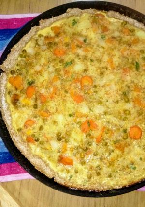 Una foto de Tarta de salvado y vegetales
