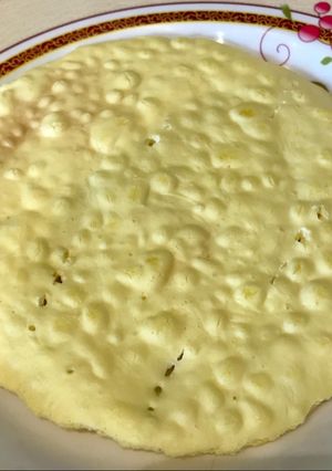 Una foto de Pan ácimo (matza) de fécula de maíz al microondas. Apto para pesaj