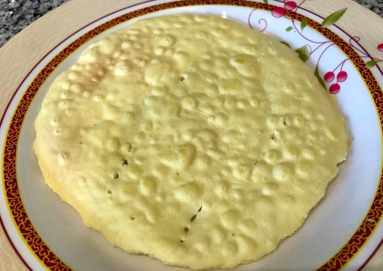 Pan ácimo (matza) de fécula de maíz al microondas. Apto para pesaj
