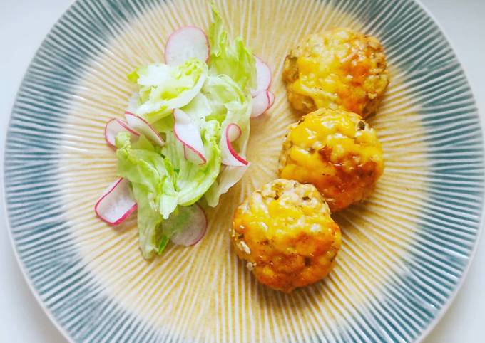Куриные котлетки пп с пюре из цветной капусты