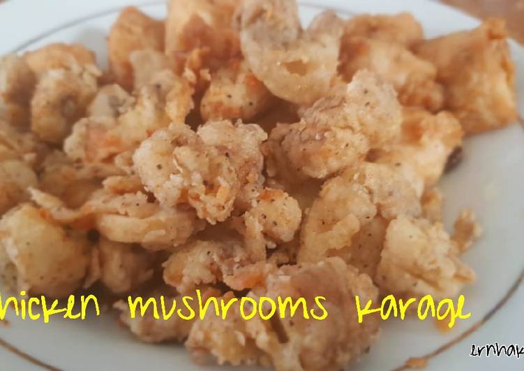 Cara Bikin Chicken mushrooms karage, Lezat