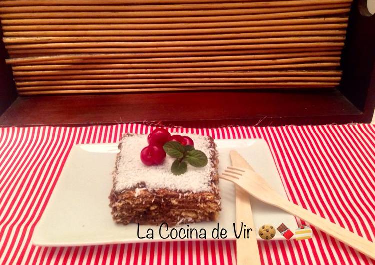 Tarta de galletas sin lactosa
