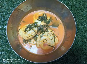 Foto resep Gulai telor tapak leman (daun mangkok)