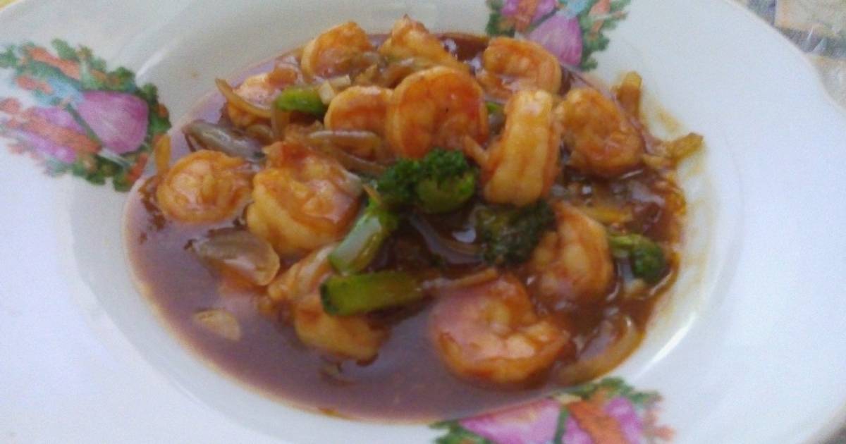 19 resep  udang  brokoli saus  mentega  enak  dan sederhana 